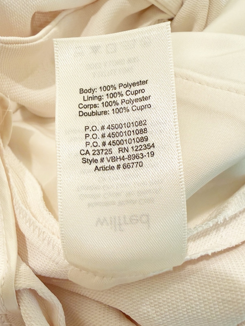 Aritzia Wilfred Ecoulement Cream & White Sleeveless Jumpsuit - Picture 13 of 16